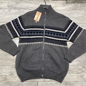 WOOLPATH winter sweater size L Wool Blend Cardigan Full Zip